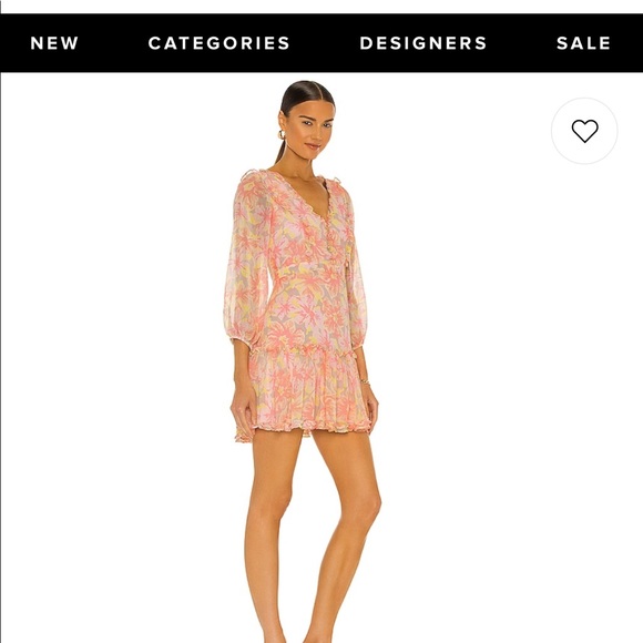 LIKELY Mia peach dress- perfect condition - Picture 3 of 10